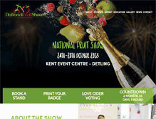 Tablet Screenshot of nationalfruitshow.org.uk